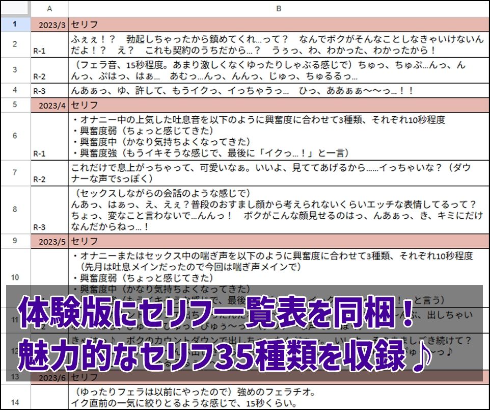 アルマちゃん追加ボイス素材集Vol.002【R-18】 サンプル1ページ目