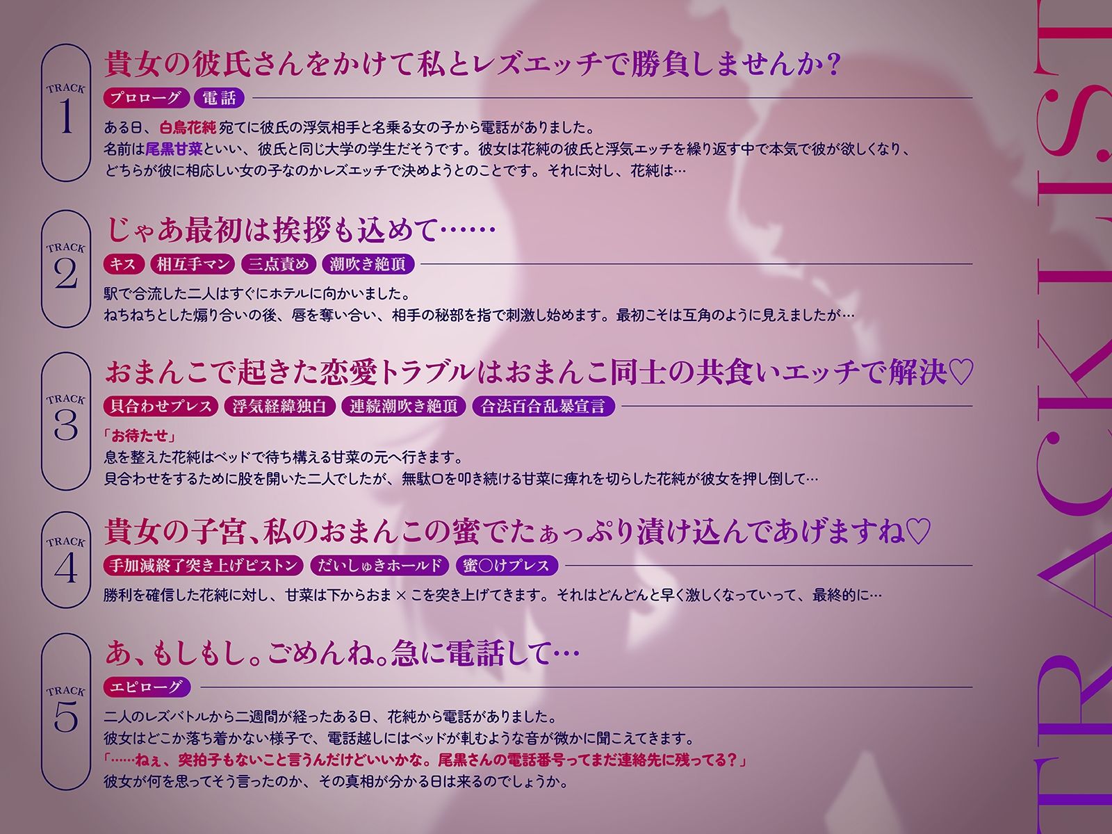 【NTR・レズバトル】あの子の純愛彼女マ×コは、私の地雷系浮気マ×コには勝てませんでした（はーと）【KU100】 サンプル5ページ目