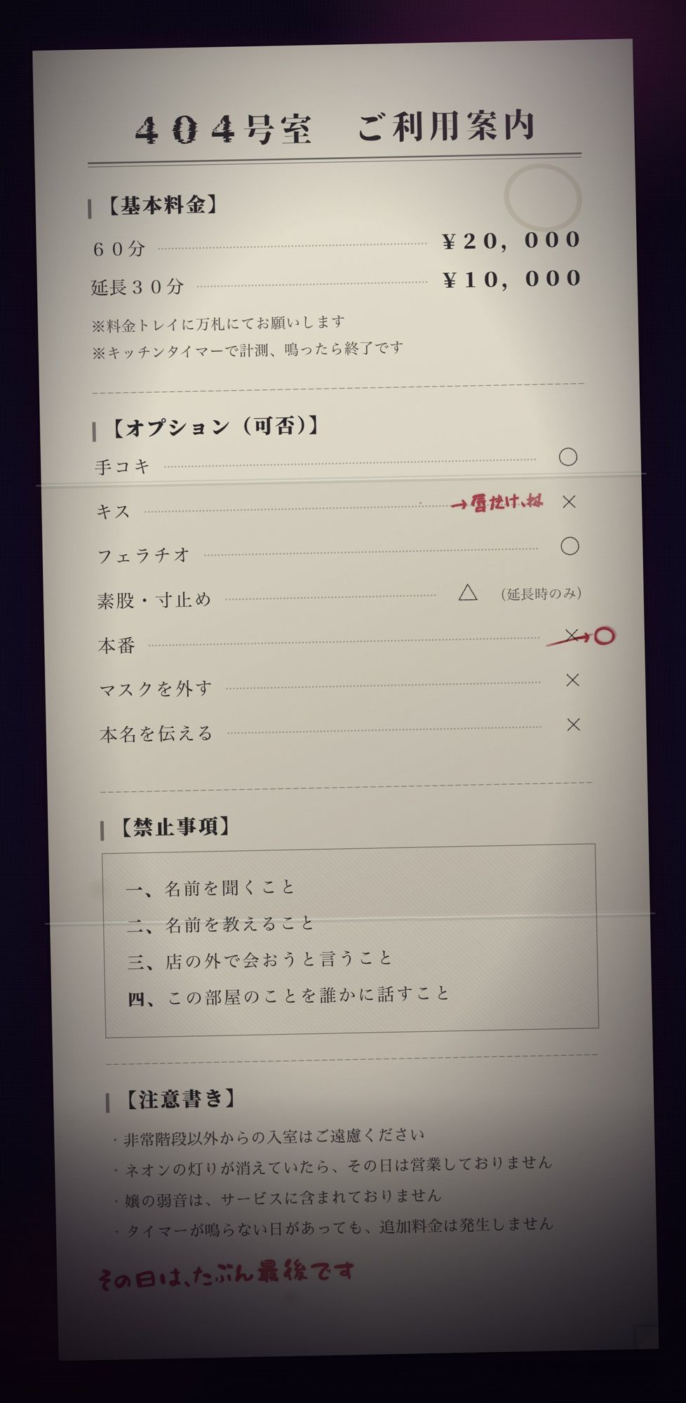 【完全匿名のマゾ向け裏風俗】60分2万円で哀れみセックス＆情けない手コキ寸止め現実逃避〜404号室の売春婦のテクニックに沼った金欠社会人の末路〜 サンプル2ページ目