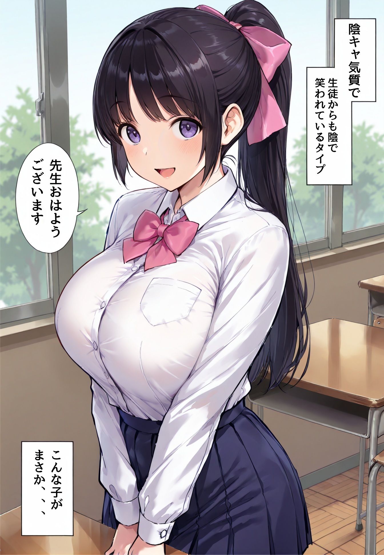 【密会×実録】都内某所。有名進学校に通う清楚系素人JKが裏垢使って教師と秘密の援○交際日記。 サンプル1ページ目