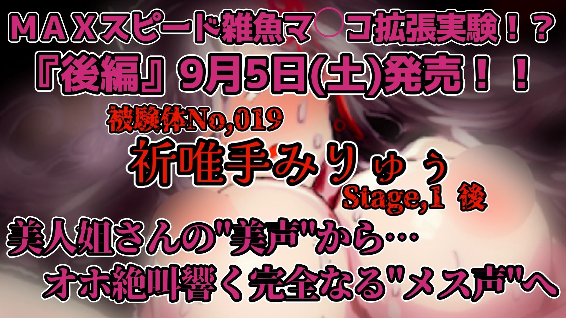【実演】『女体快楽実験場』 被験体No，019「祈唯手みりゅぅ」Stage，1後編【オホ声】 サンプル5ページ目