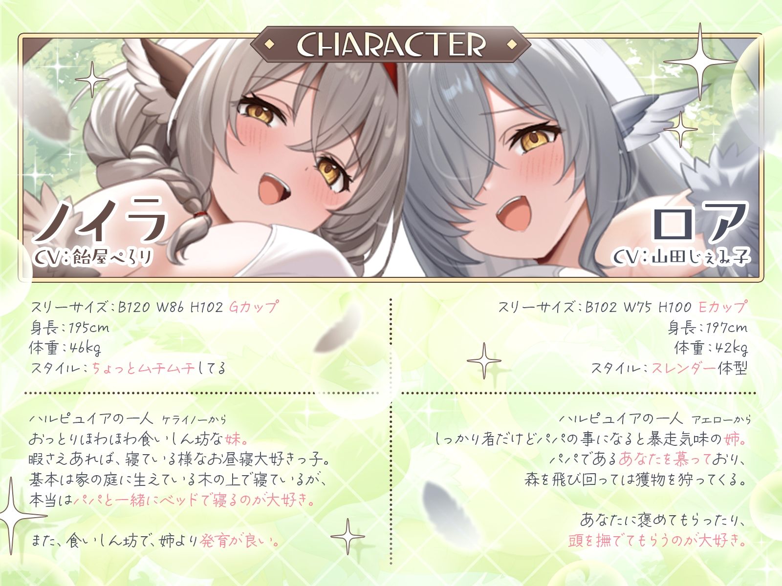【長編】甘えん坊ハーピー姉妹のパパレ●プ！〜親代わりとなって卵から大事に育ててきたのに、襲われて「パパ」にされちゃいました〜【KU100収録】 サンプル2ページ目