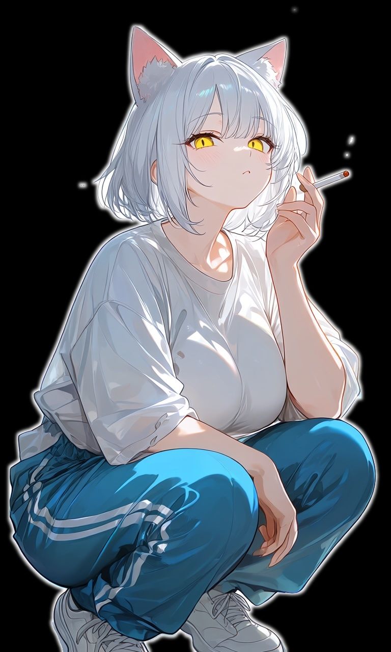 ヤニ切れした猫耳娘は金欠なので中出しさせてタバコ代を稼ぎたい。【けもみみ/変態/痴女】 サンプル7ページ目