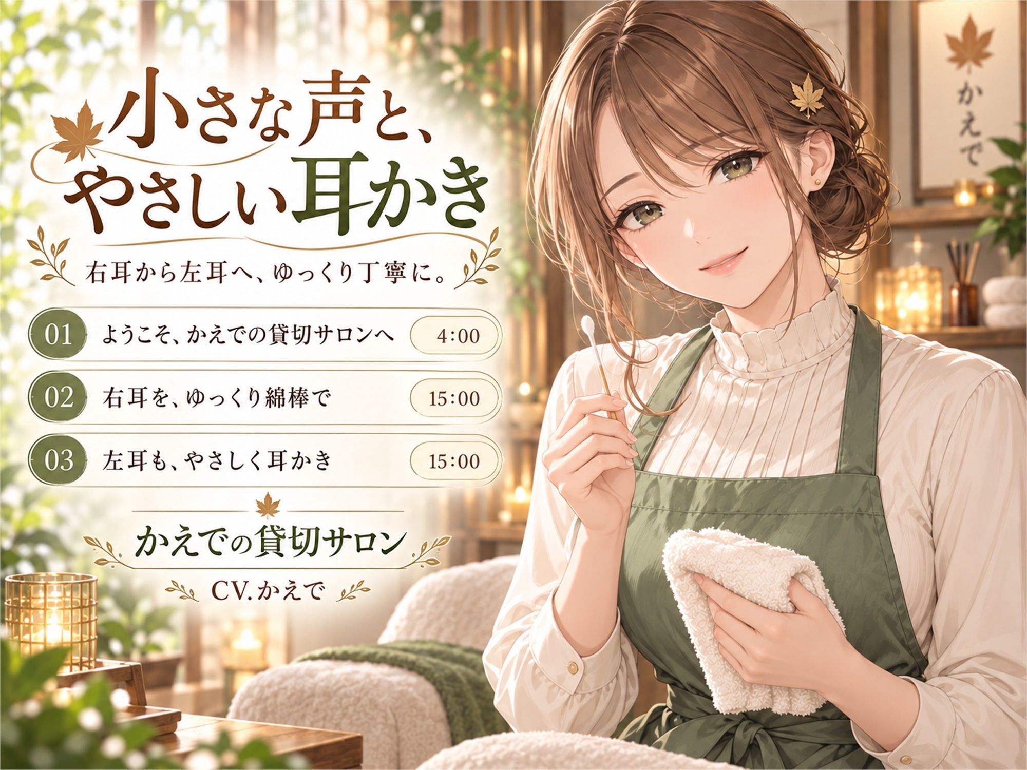 かえでの貸切サロン ― 耳かきと炭酸泡のごほうび時間 サンプル2ページ目