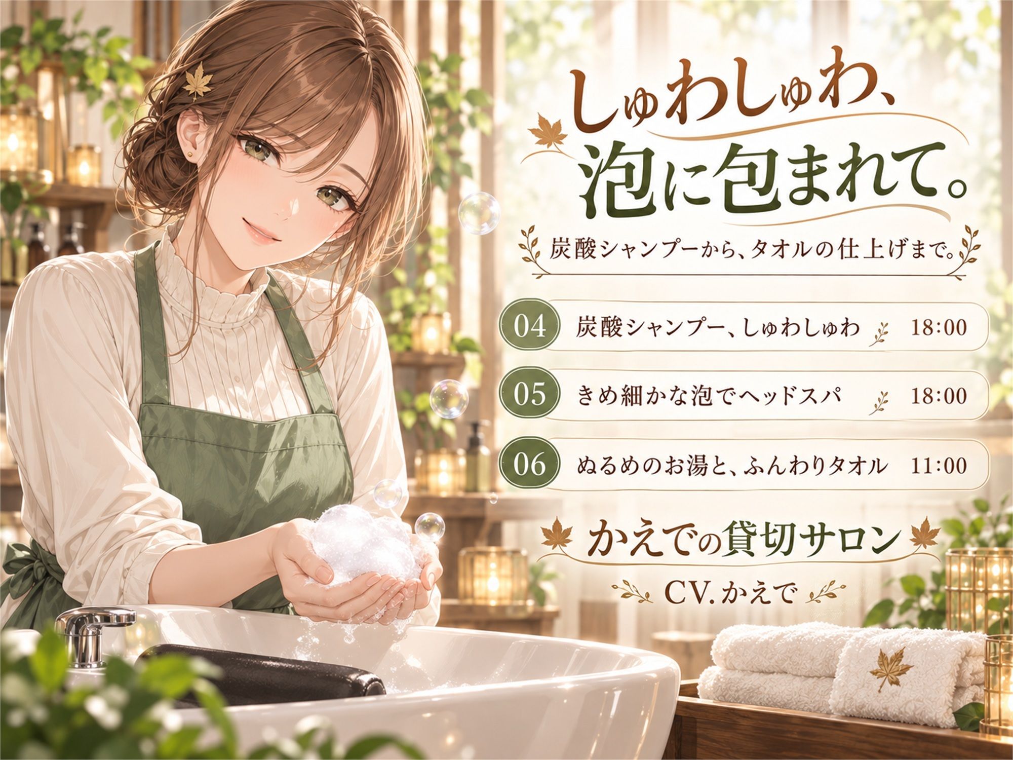 かえでの貸切サロン ― 耳かきと炭酸泡のごほうび時間 サンプル3ページ目