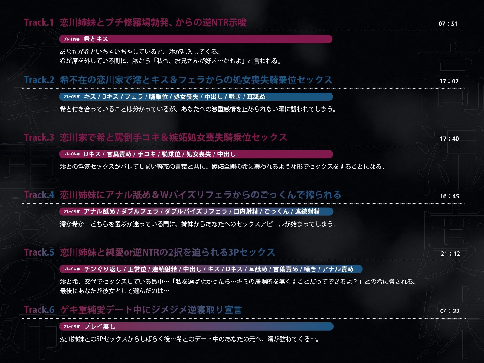 ジメジメ独占欲デカパイ姉妹逆NTR 〜ゲキ重愛の姉と高湿度妹で本命確定ザーメン搾り〜 サンプル4ページ目