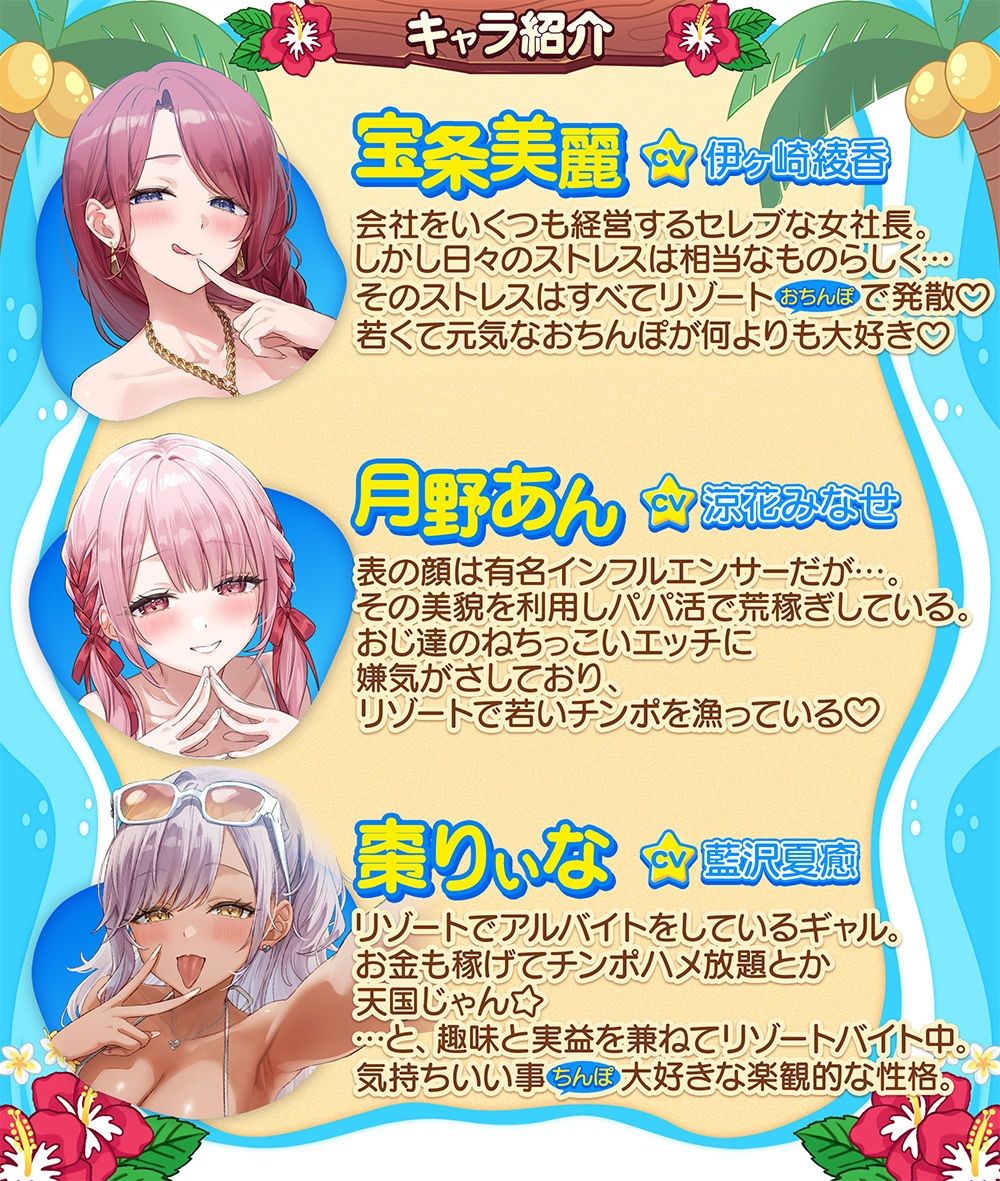 【超絶舐められ尽くし】リゾート舐め活 〜ハメを外して無責任中出しし放題な美味しすぎる穴場（おまんこ）リゾートバイトっ♪〜 サンプル3ページ目