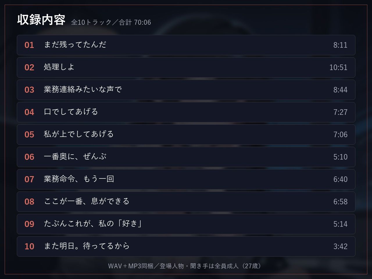 【無感情×射精管理】感情の死んだ社畜先輩は、定時後に淡々と搾精する サンプル2ページ目