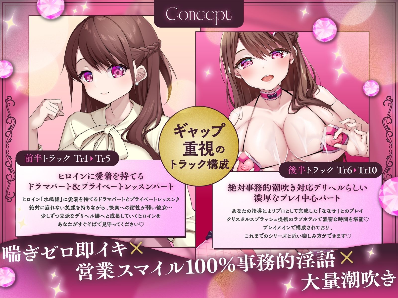 【喘ぎゼロ即イキ×営業スマイル100％事務的淫語×大量潮吹き】絶対事務的潮吹き対応デリヘル jewel collection【KU100】 サンプル3ページ目