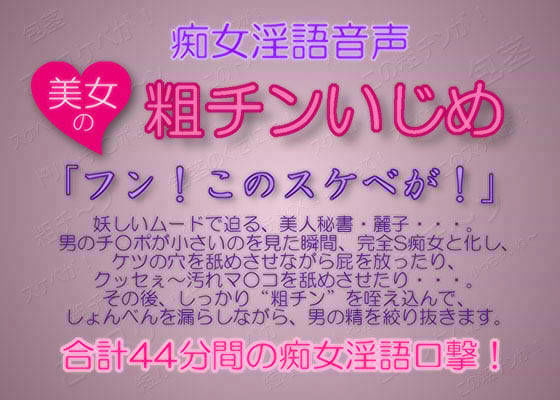 痴女淫語音声 〜美女の粗チンいじめ サンプル1ページ目