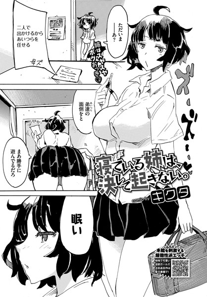 寝ている姉は、決して起きない。（単話）